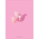 Watercolor Dove with Cross Gold Frame Invitations Image 2 of 4